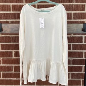 J.Crew Crewcuts Girls Peplum Shirt NWT